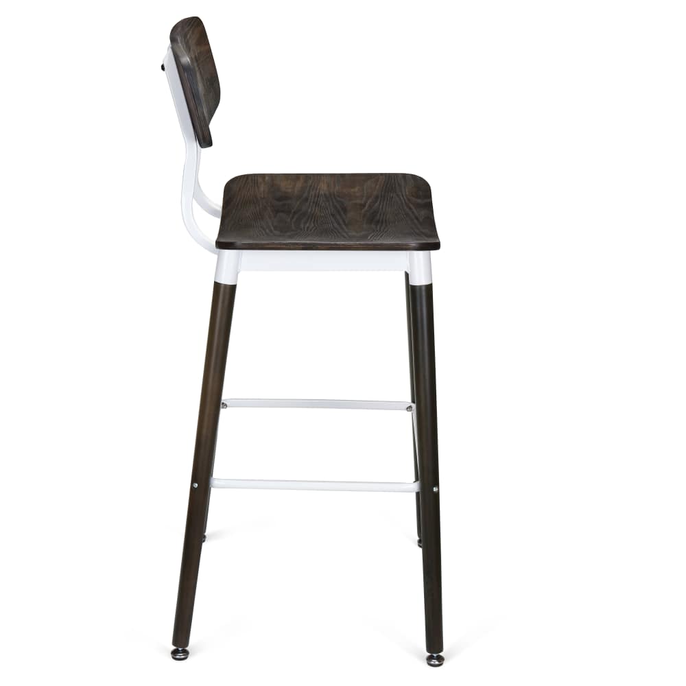 Slate white metal | Bar stool