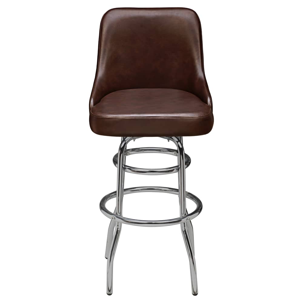 Mauro Bucket swivel with chrome frame | Bar stool