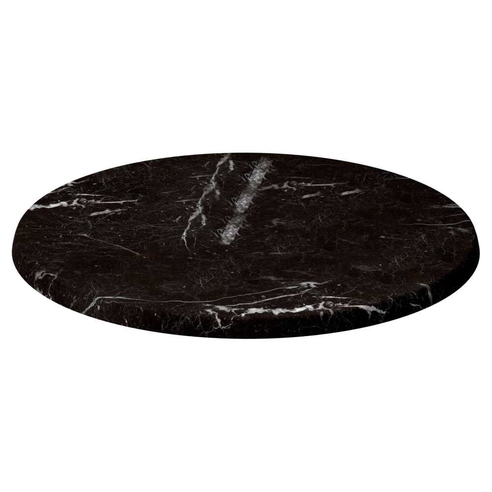 Resin Table Top in Black Marble Finish