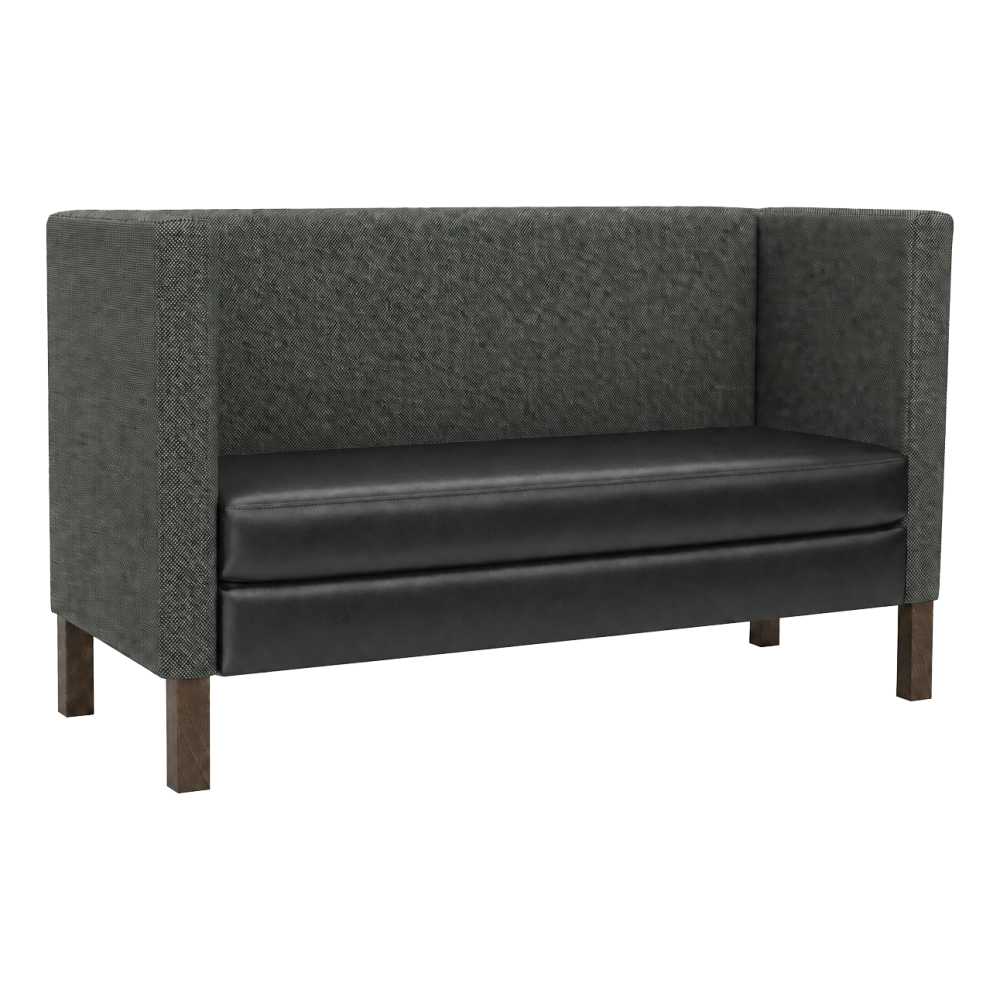 Cerqona plain-back Privacy with wood legs | Booth