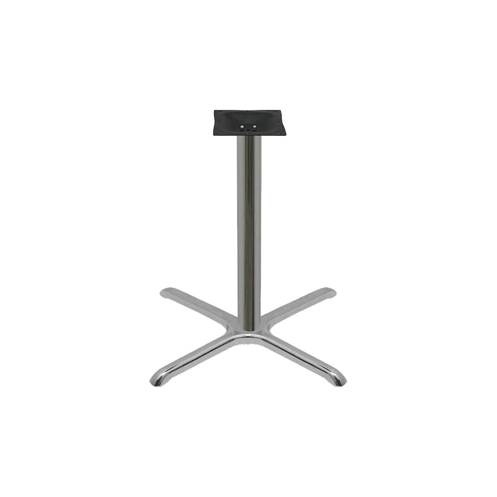 X-Prong Chrome Table Base, Standard Height