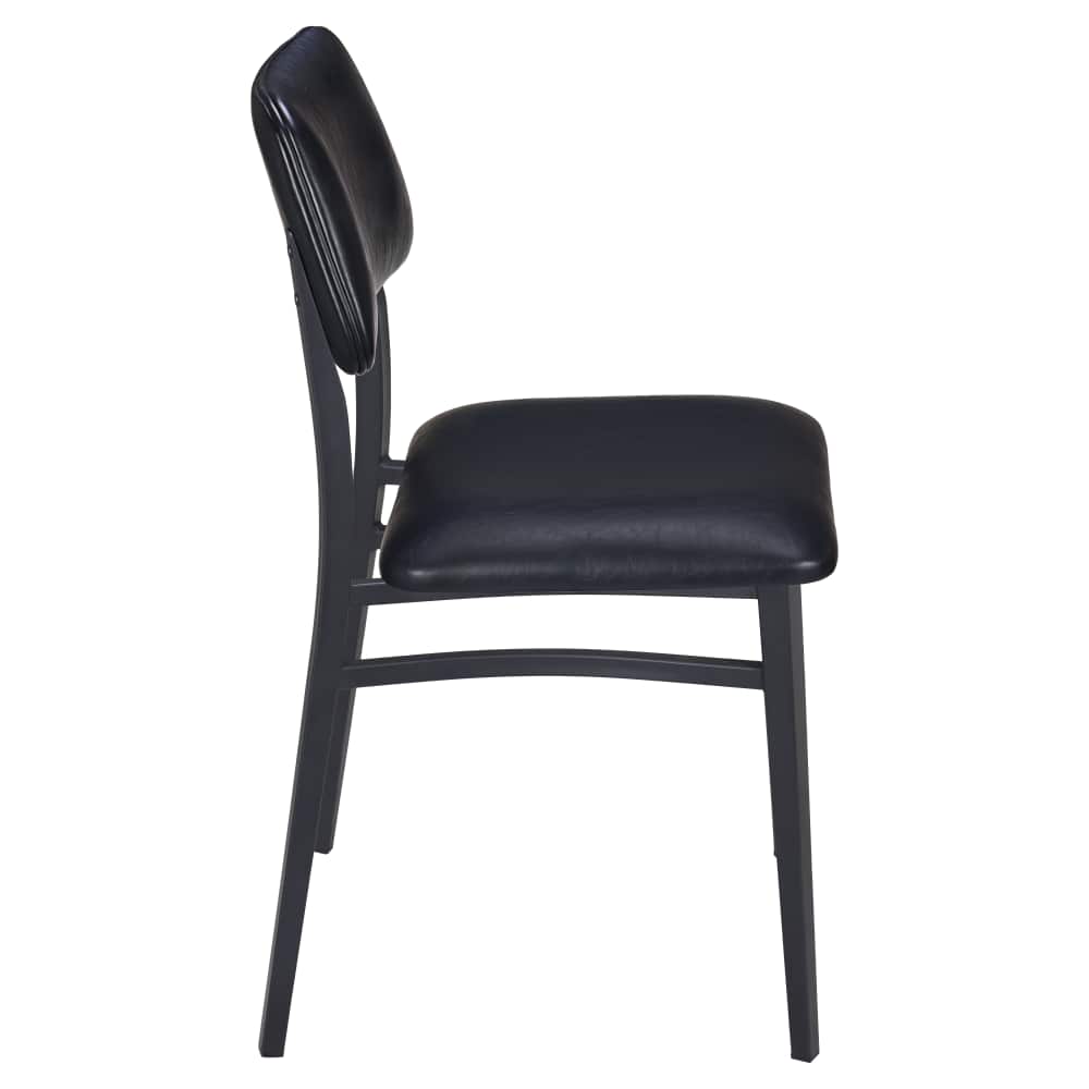 Luca metal with padded back | Dining chair