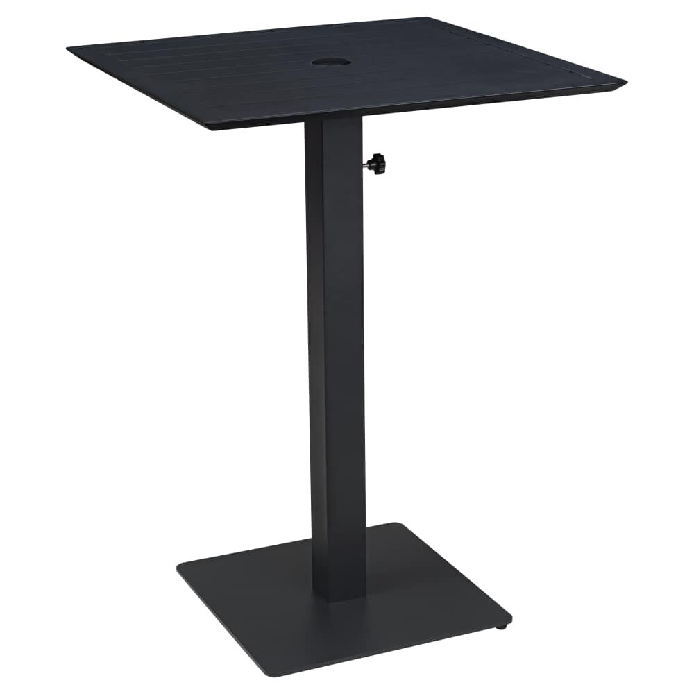 Carlo Outdoor Umbrella Table Base in Black, Bar Height