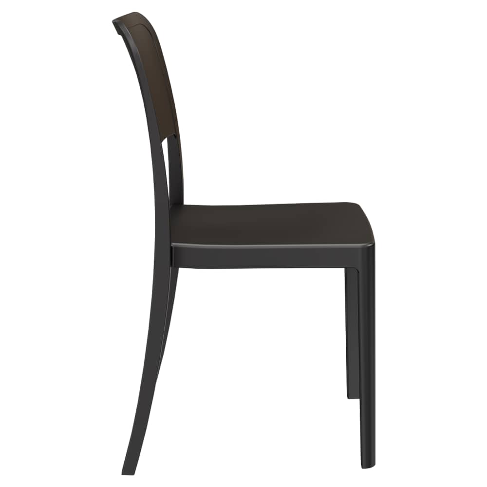 Parker solid-back outdoor resin | Dining chair
