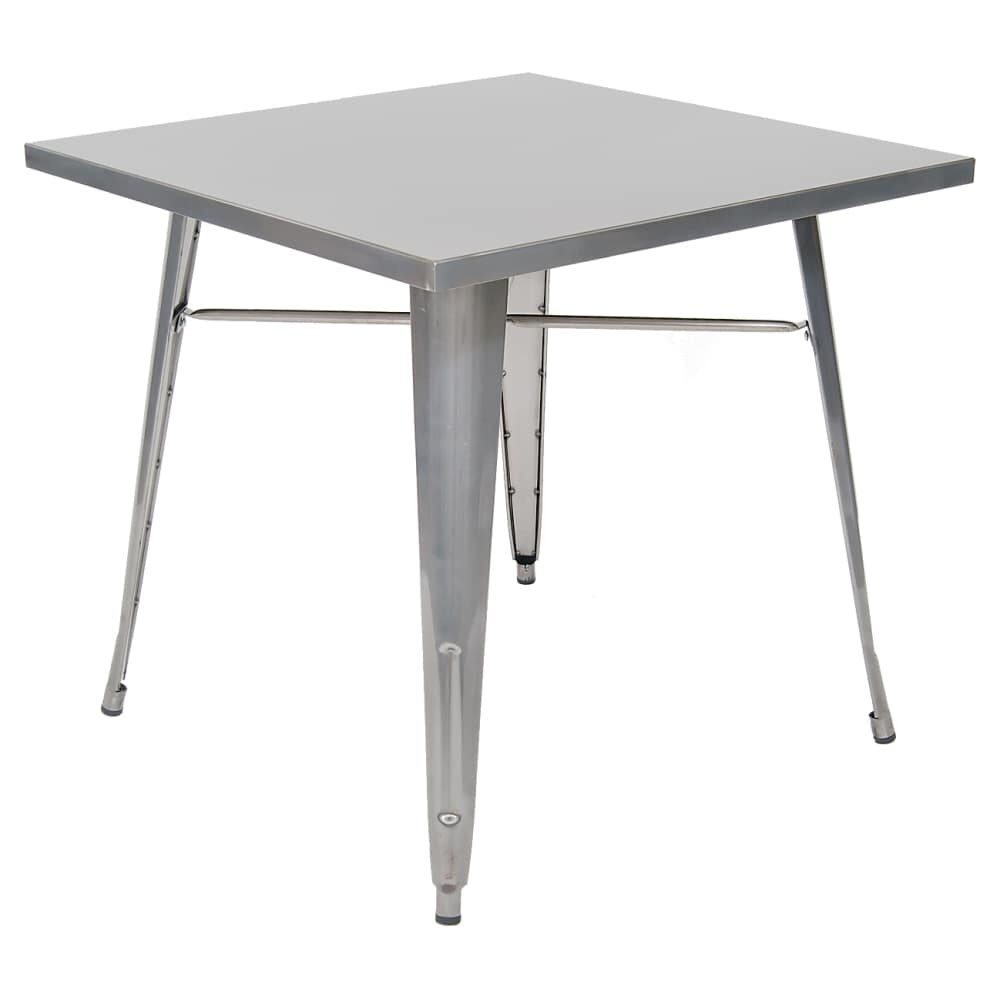 Metal Table in Clear Finish, Table Height
