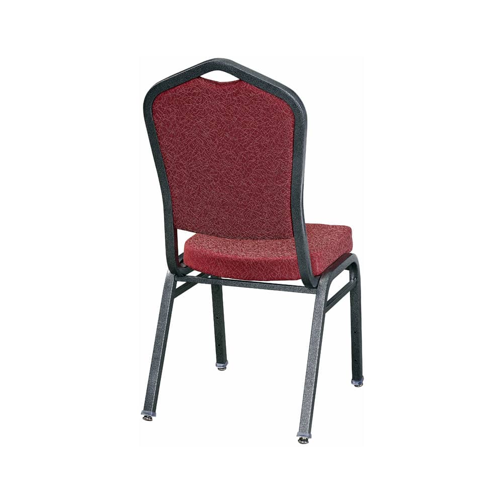 Metal stack, Silver vein frame with red 2438 fabric | Dining chair