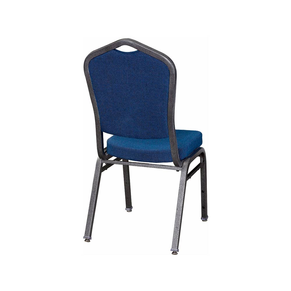 Metal stack, Silver vein frame with blue 2166 fabric | Dining chair