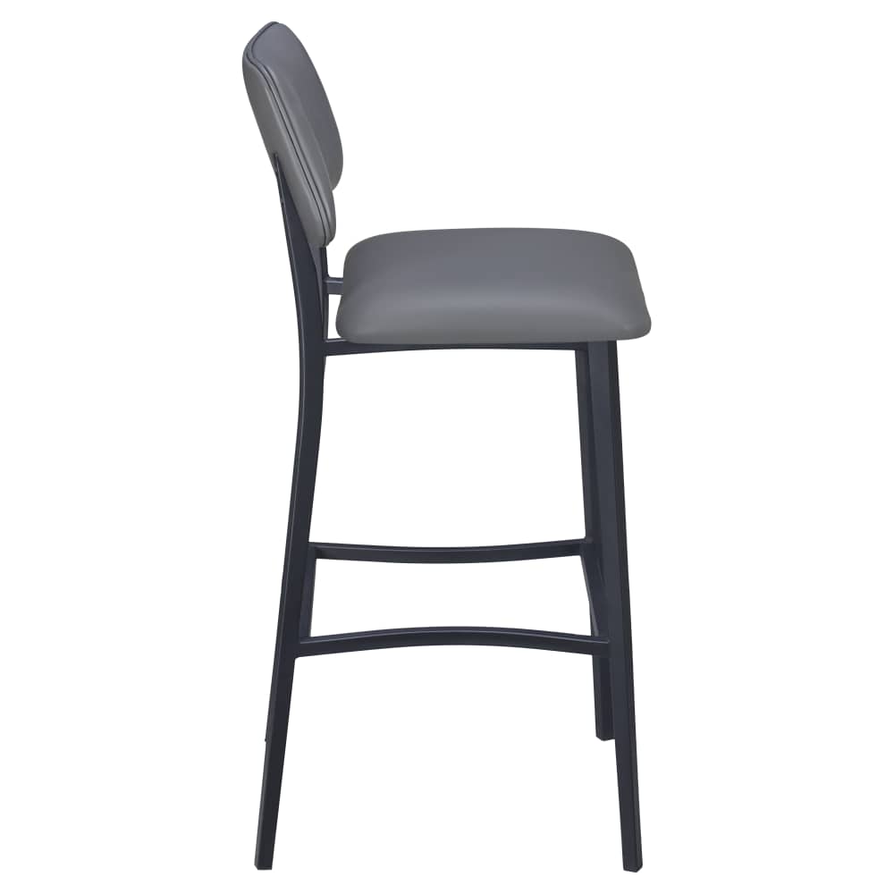 Luca metal with padded back | Bar stool