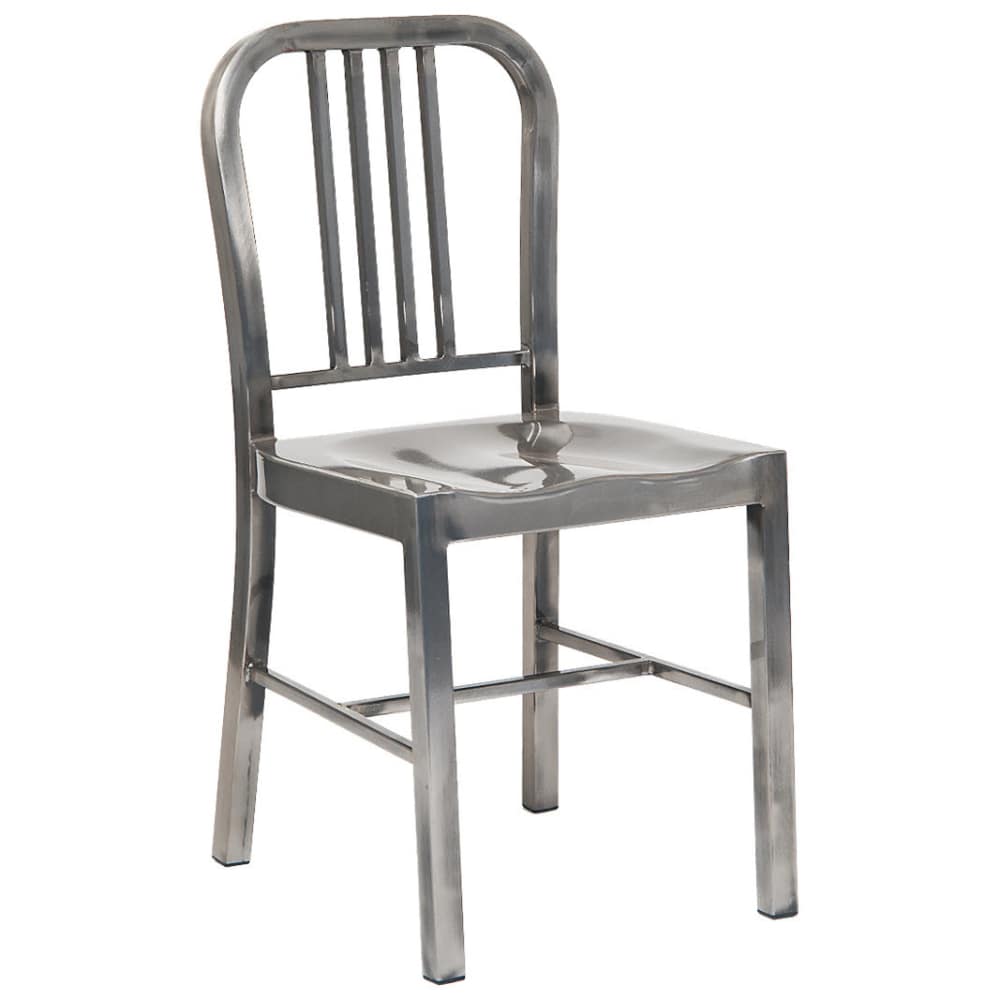 Metal in clear finish | Dining chair