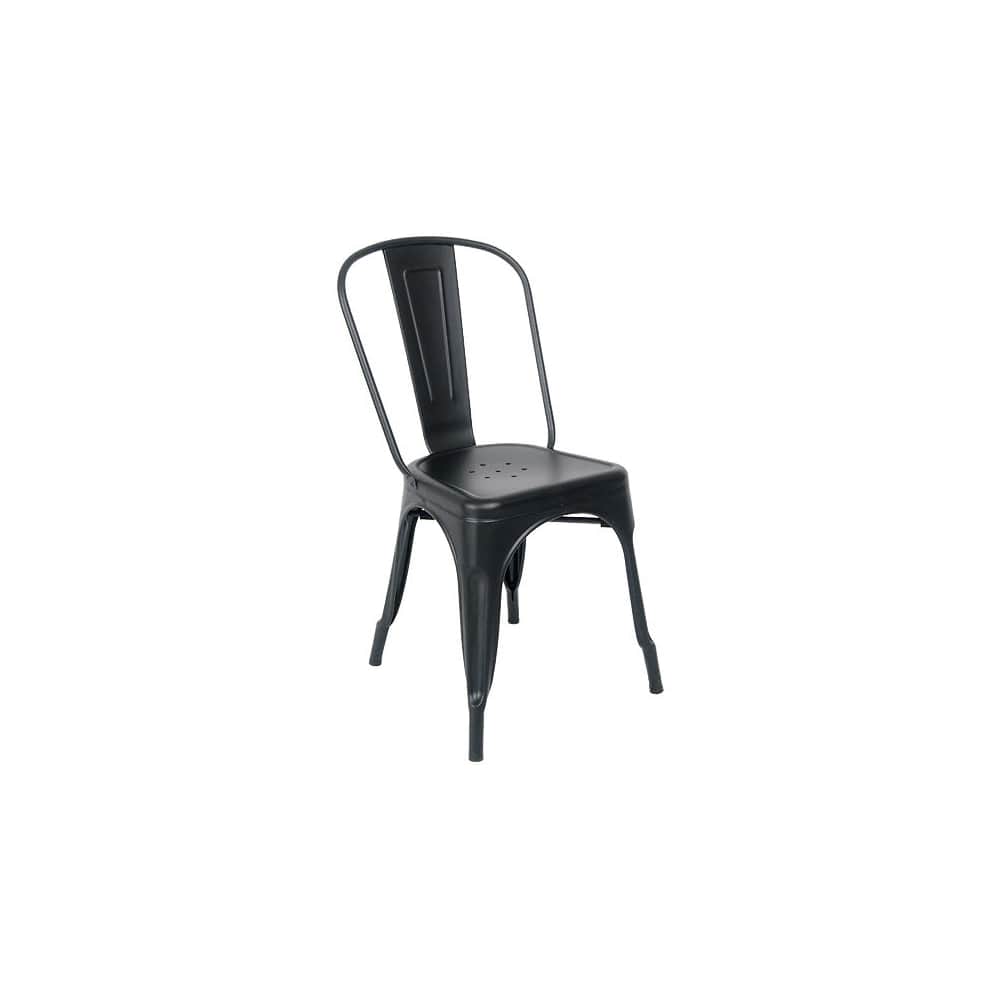 Bistro Style metal in black finish | Dining chair