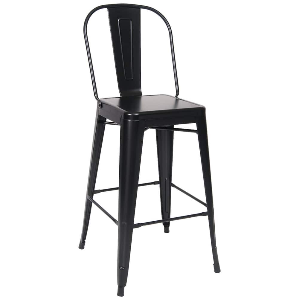 Bistro Style metal in black finish | Bar stool