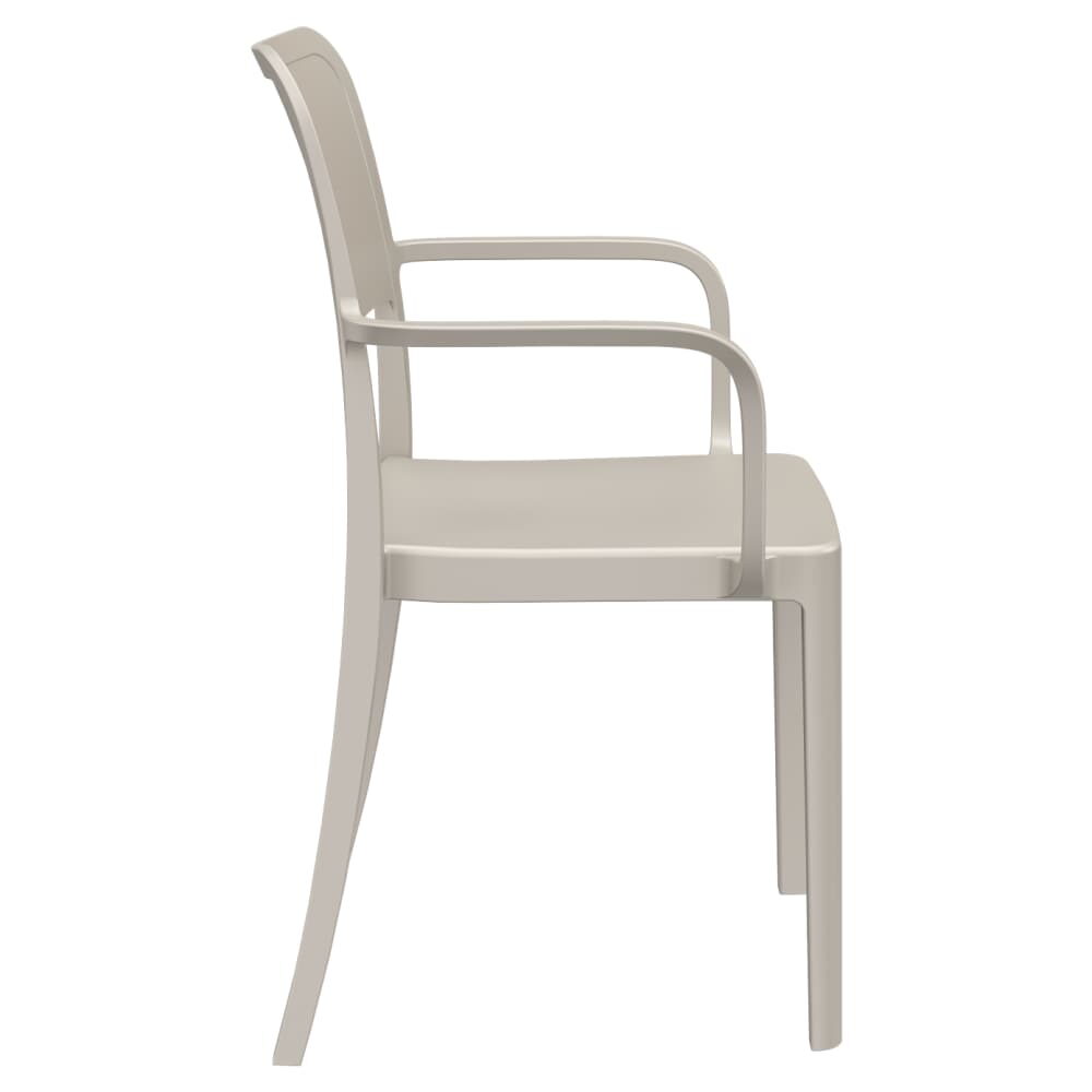 Parker Solid-Back Outdoor Resin Armchair