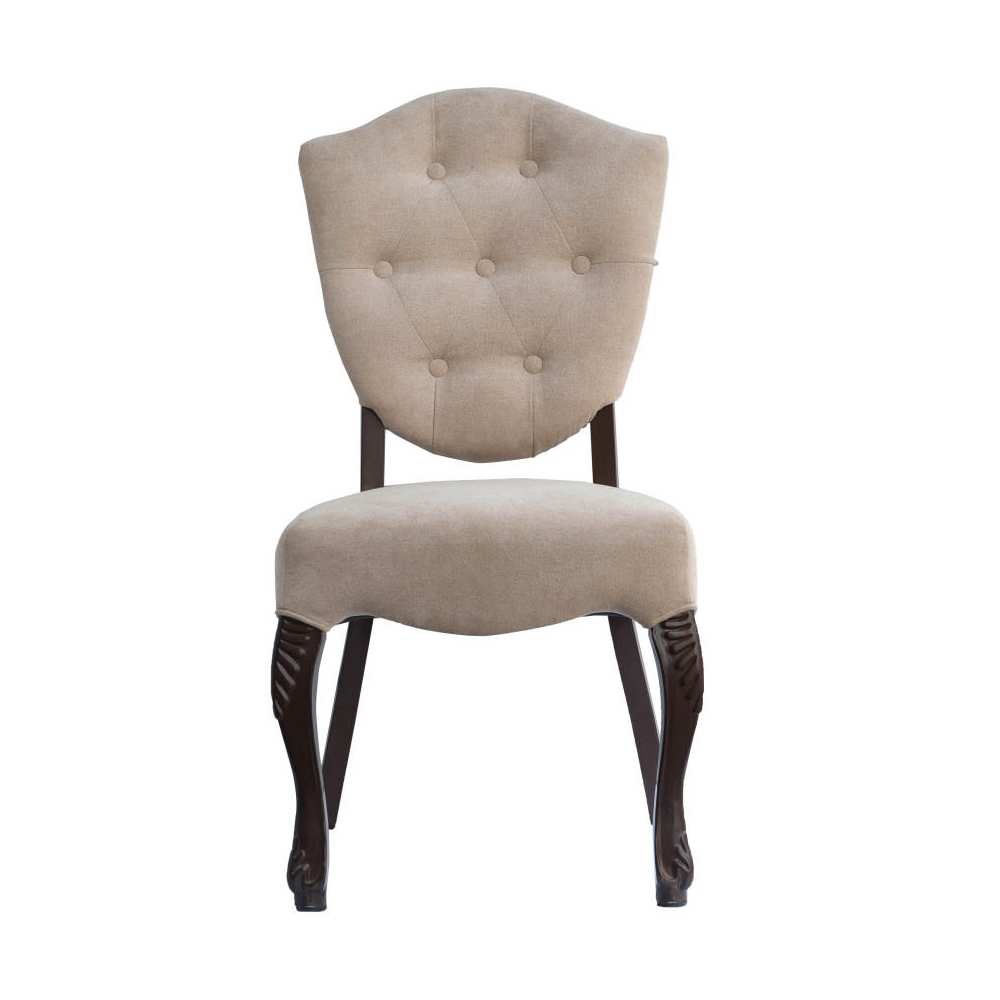 Lucy button tufted back aluminum Dining | Dining chair