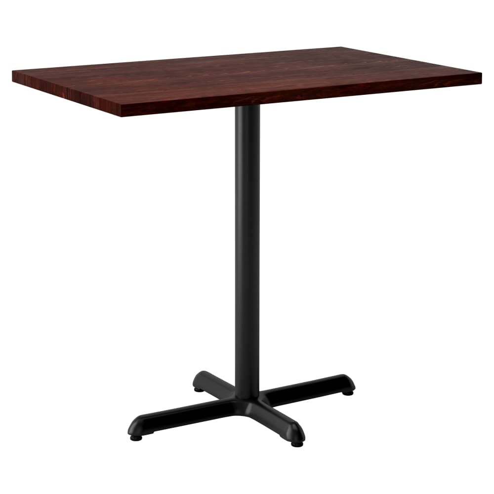 Solid Wood Butcher Block Table, Bar Height