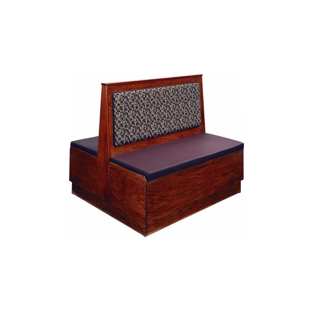 Wood booth seating