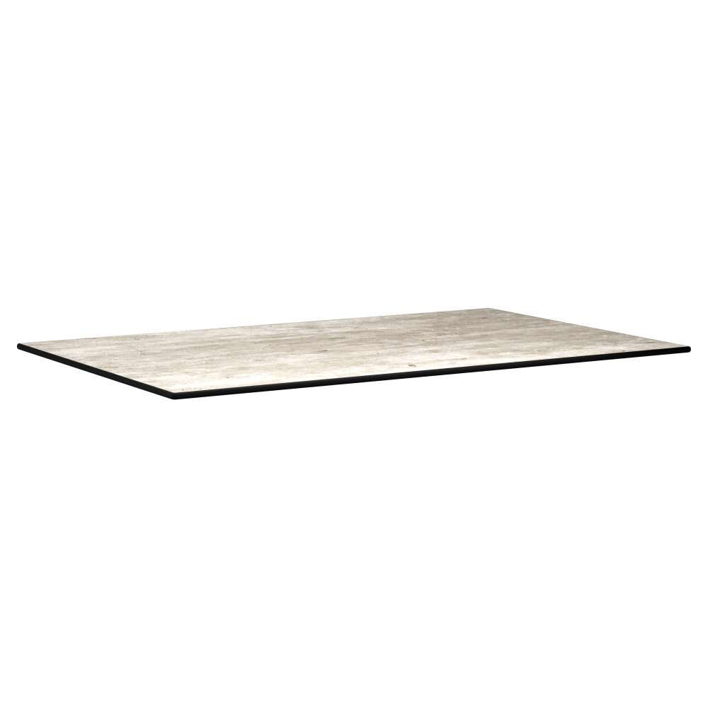 Industrial Gray Outdoor Resin Table Top with Phenolic Edge