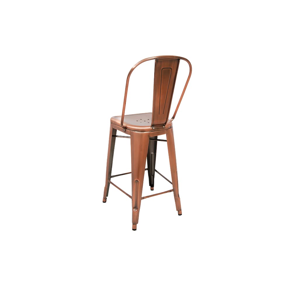 Bistro Style metal in copper finish | Bar stool