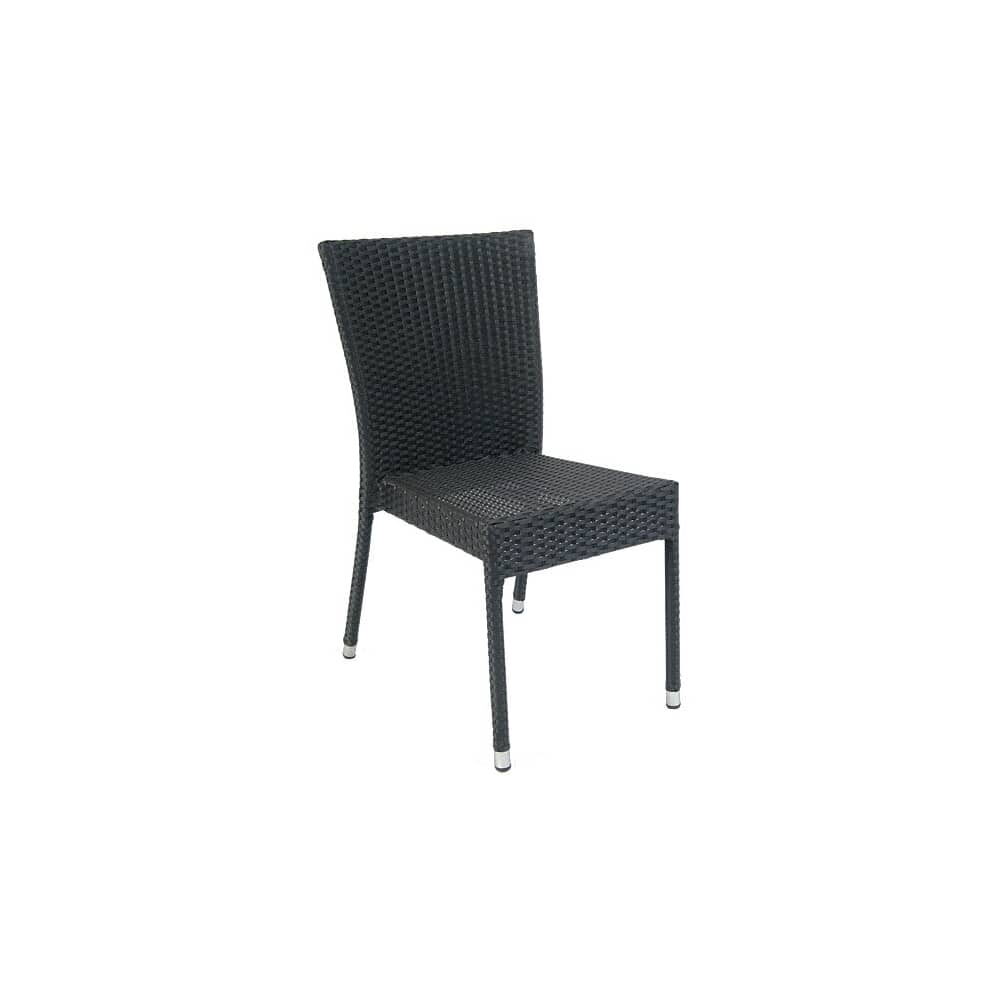 Aluminum Patio Chair with Faux Wicker