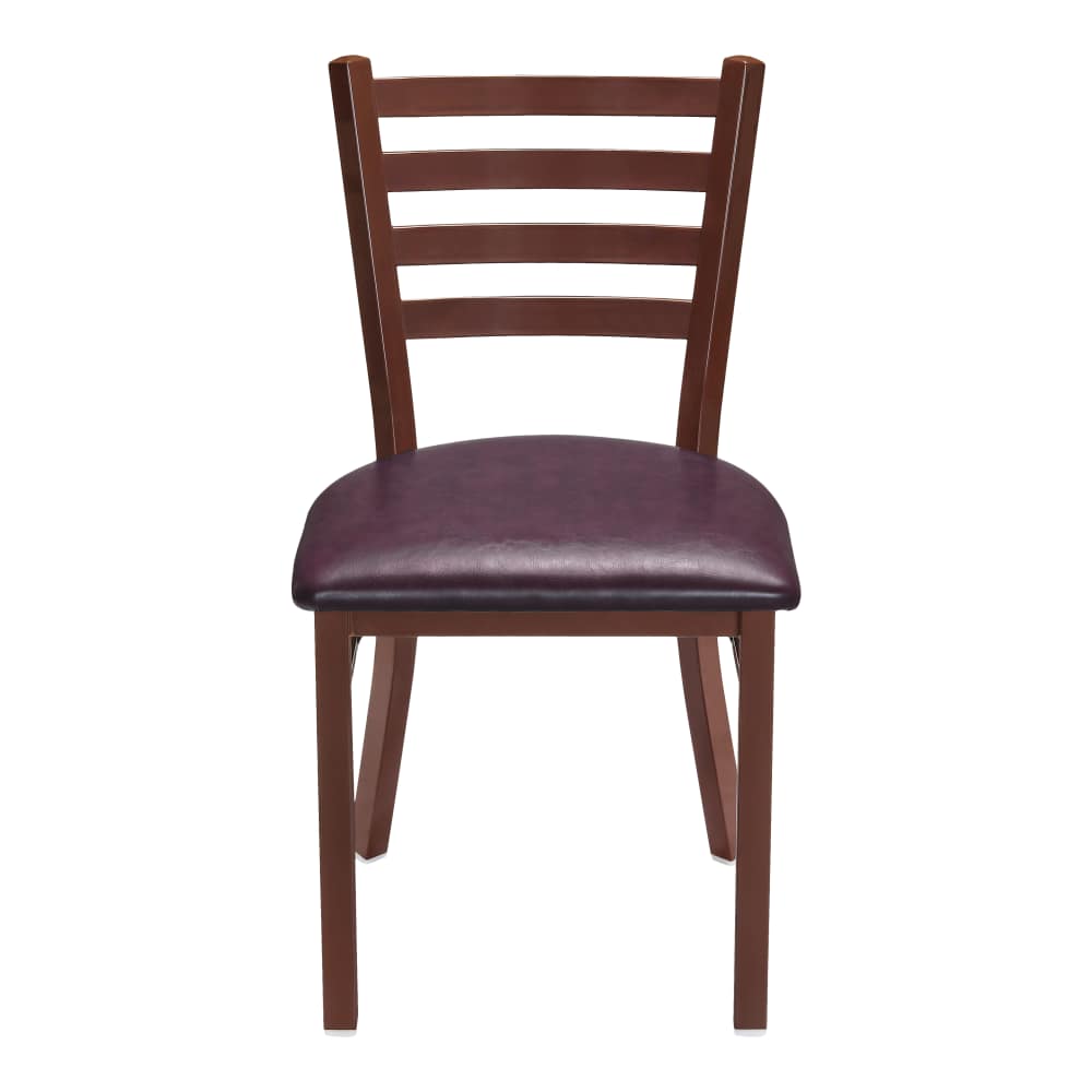 Ladder back metal dining chair