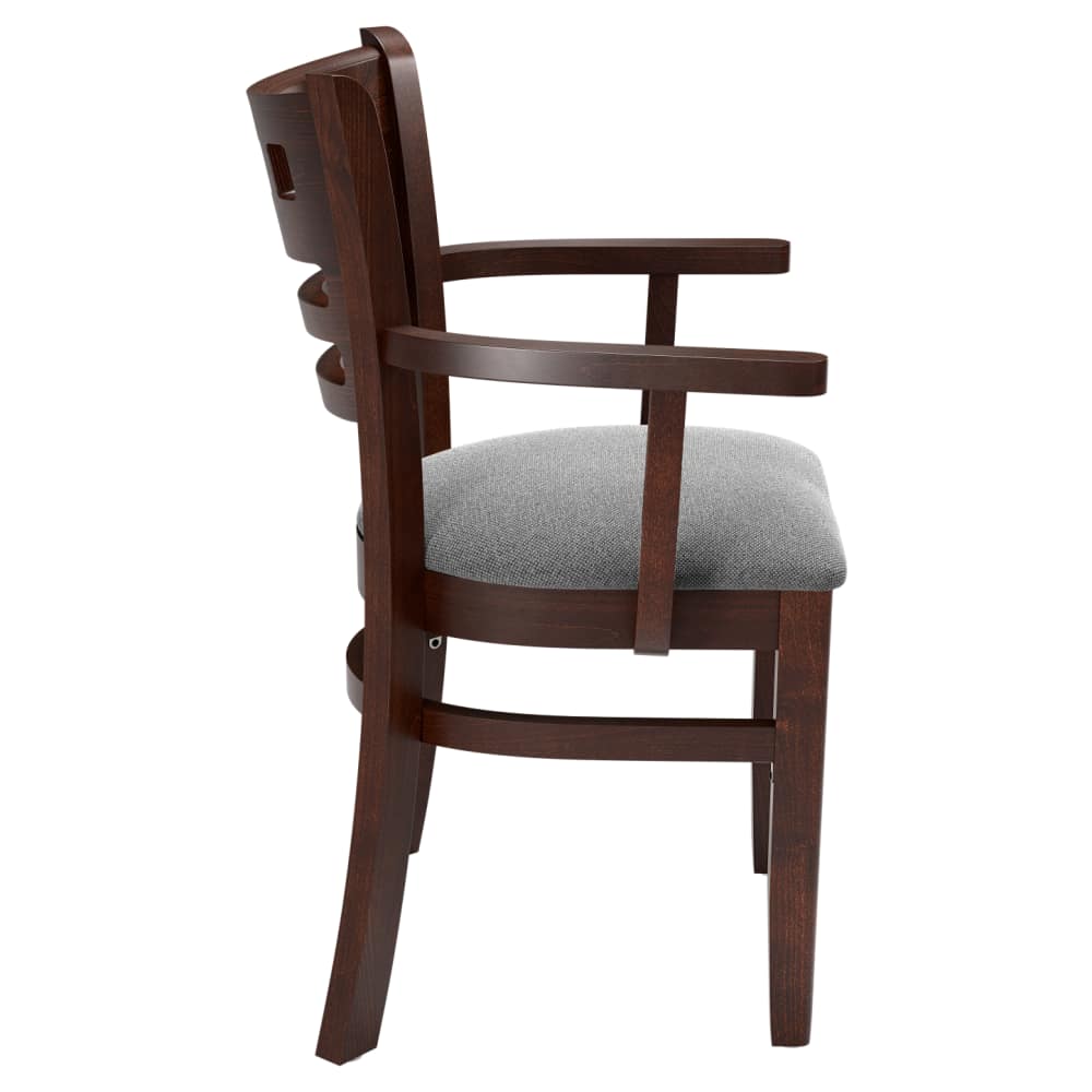 American back wood with arms | Armchair