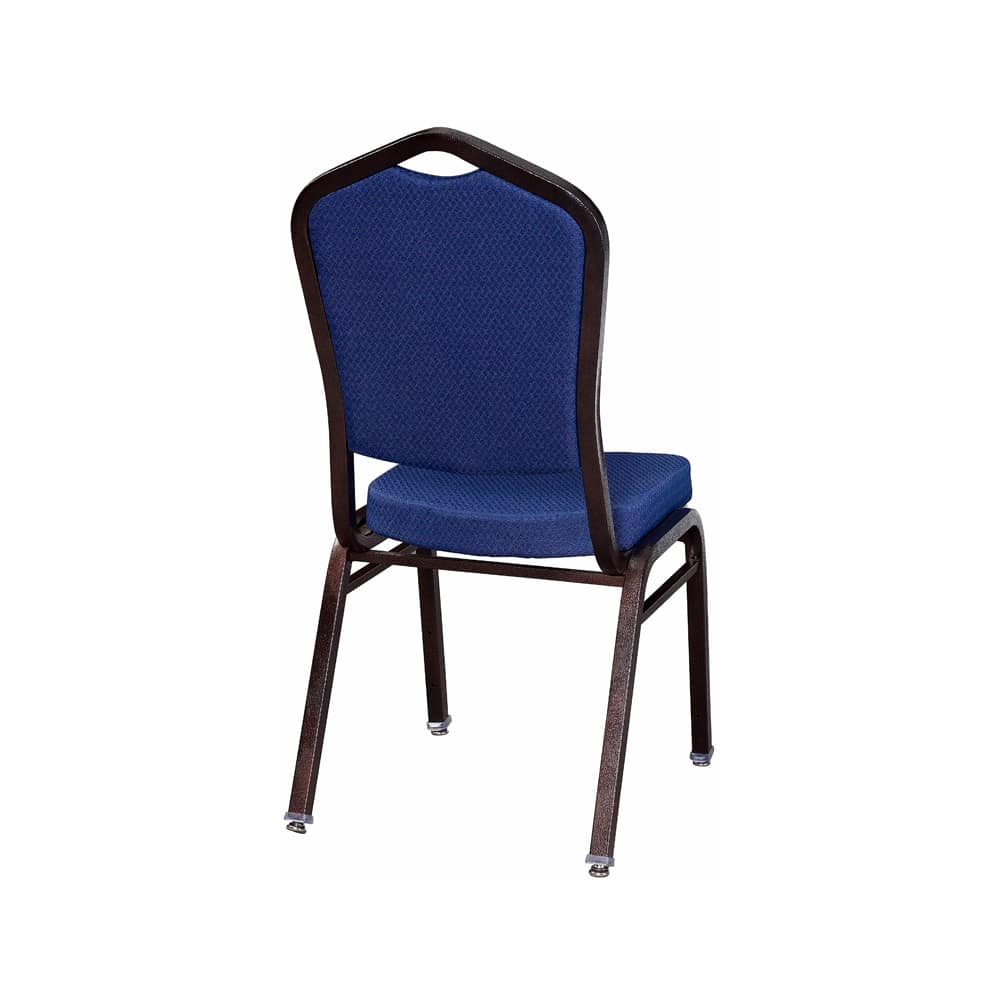 Metal stack, copper vein frame with blue 2024 fabric (FRU-791-CV-Blue2024) | Dining chair