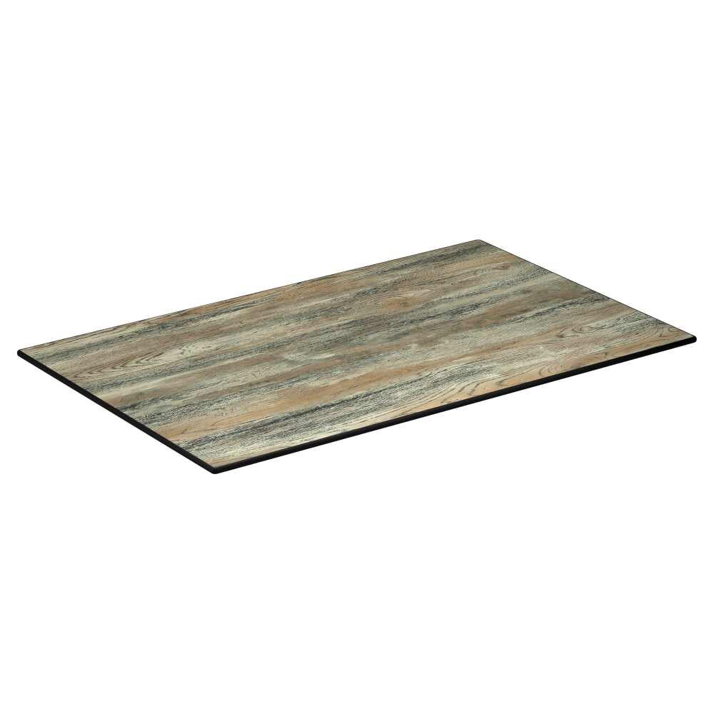 Reclaimed Walnut Outdoor Resin Table Top with Phenolic Edge