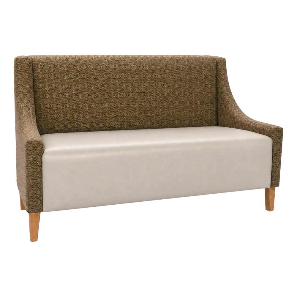 Torqela plain-back Lounge with arms | Booth