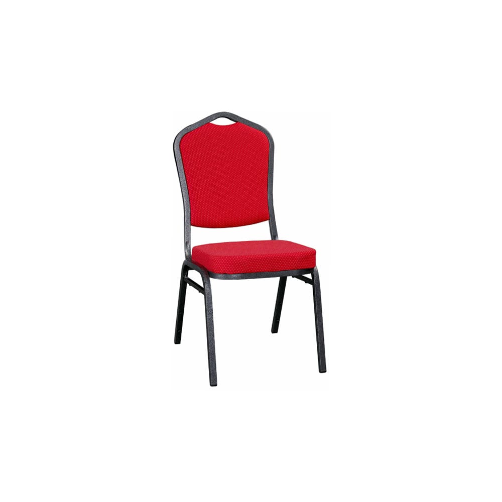 Metal stack, Silver vein frame with red fabric | Dining chair
