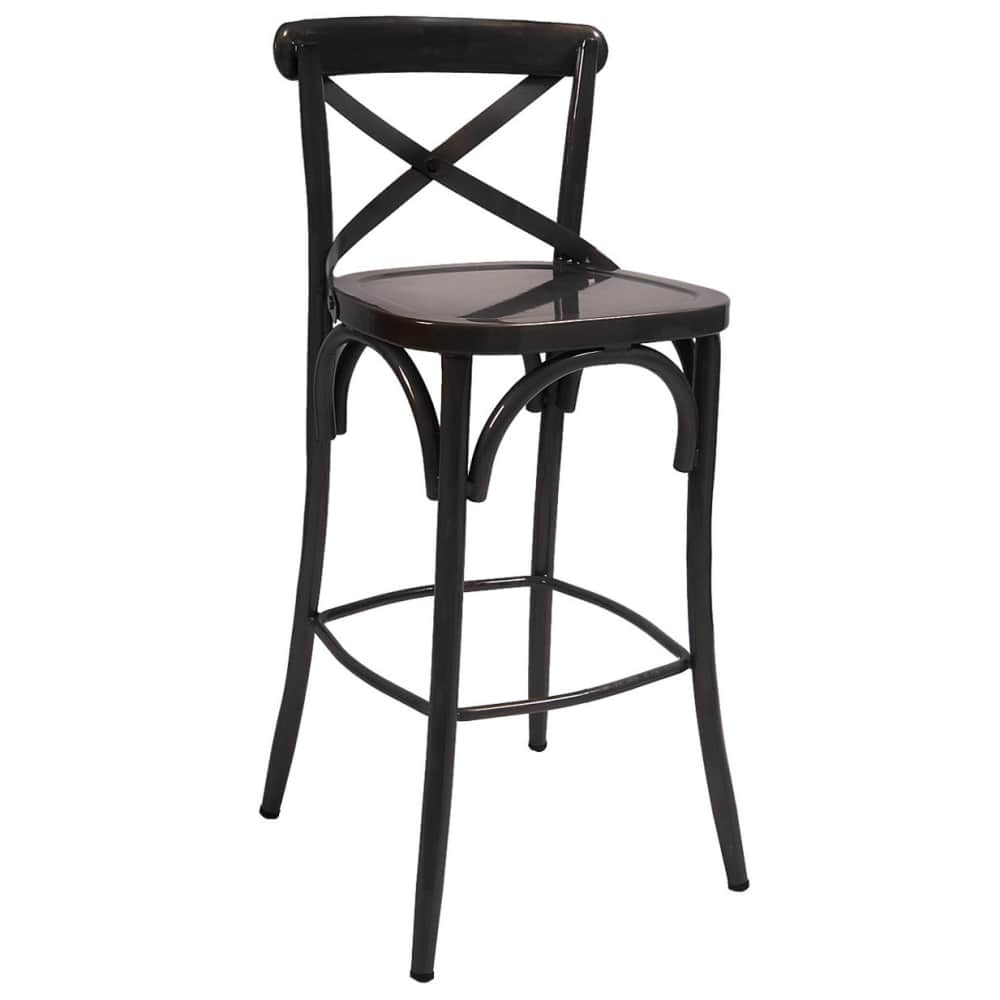 Classic X back metal | Bar stool