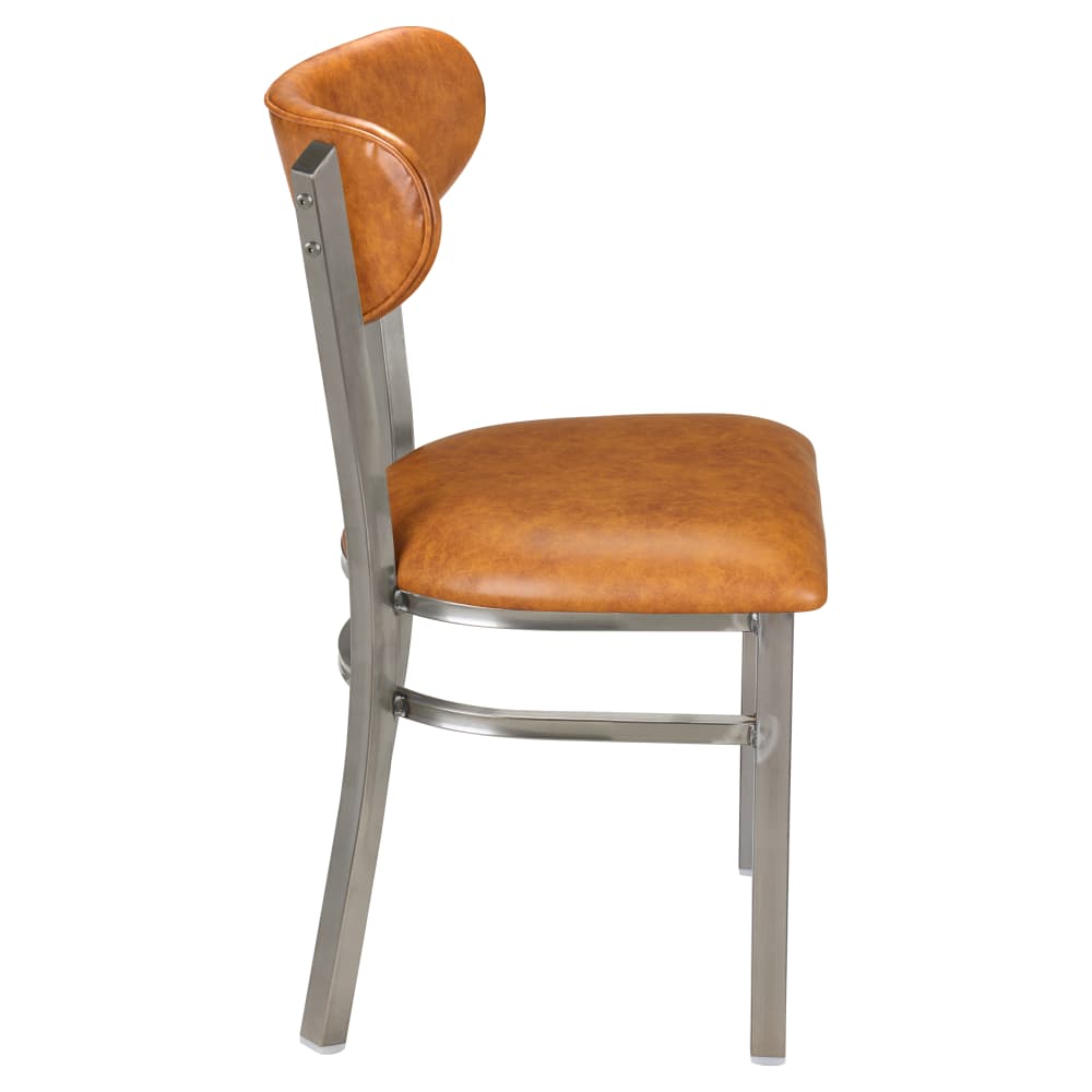 Curvy metal in clear Coat | Dining chair