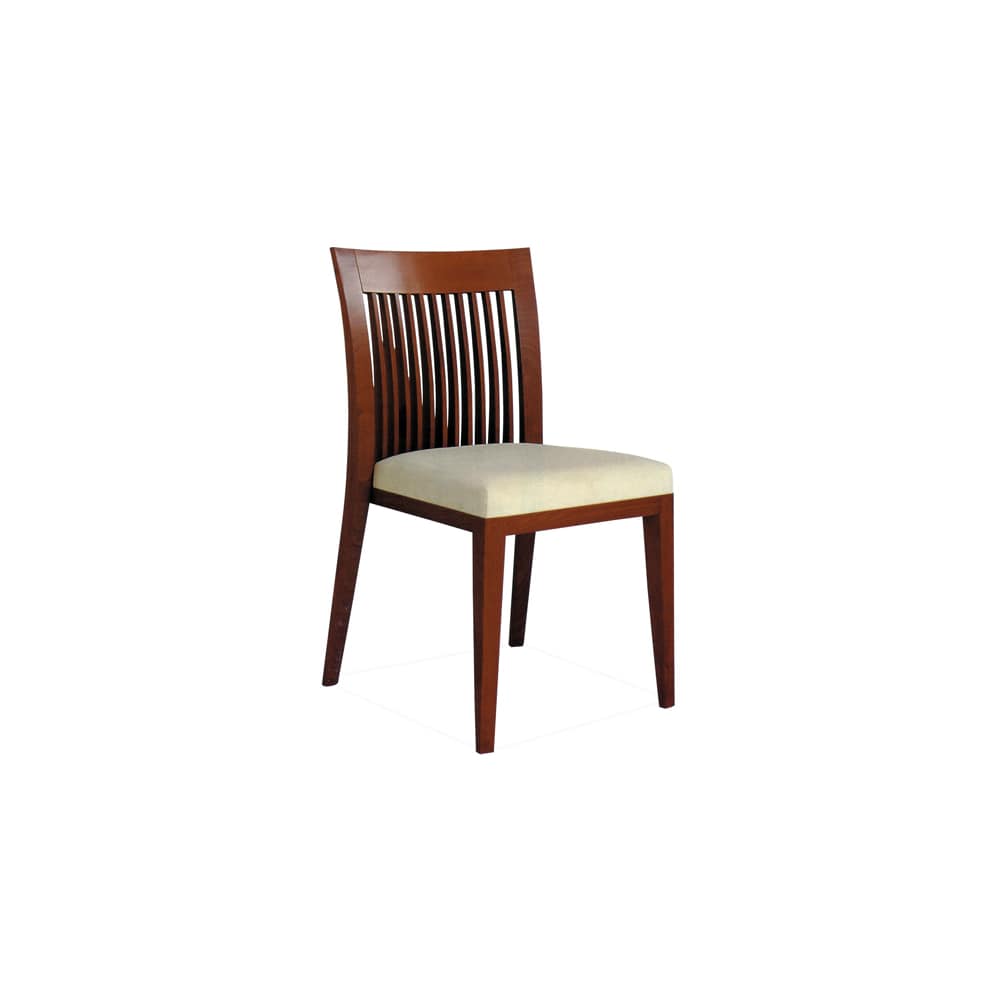 Harp vertical slat-back wood | Dining chair