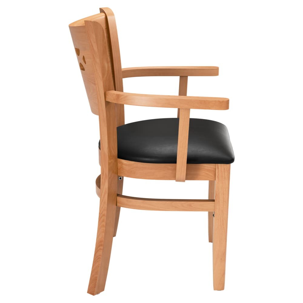 Leonardo Wood Chair with Arms