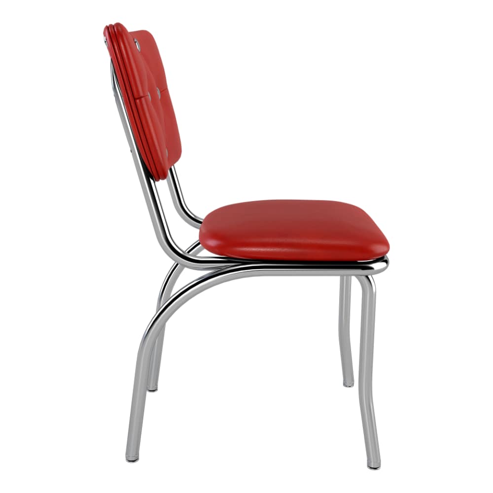 Diamond button tufted back Diner | Dining chair