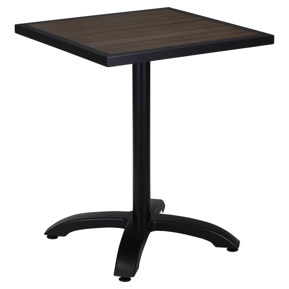 Black and dark walnut patio Dining set with armchairs | Seating set