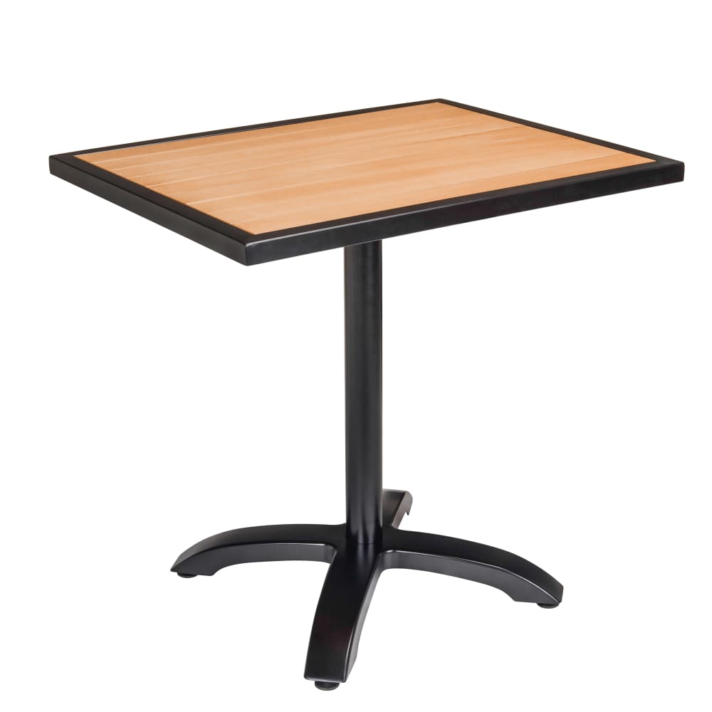 Black aluminum patio chairs with table | Dining set