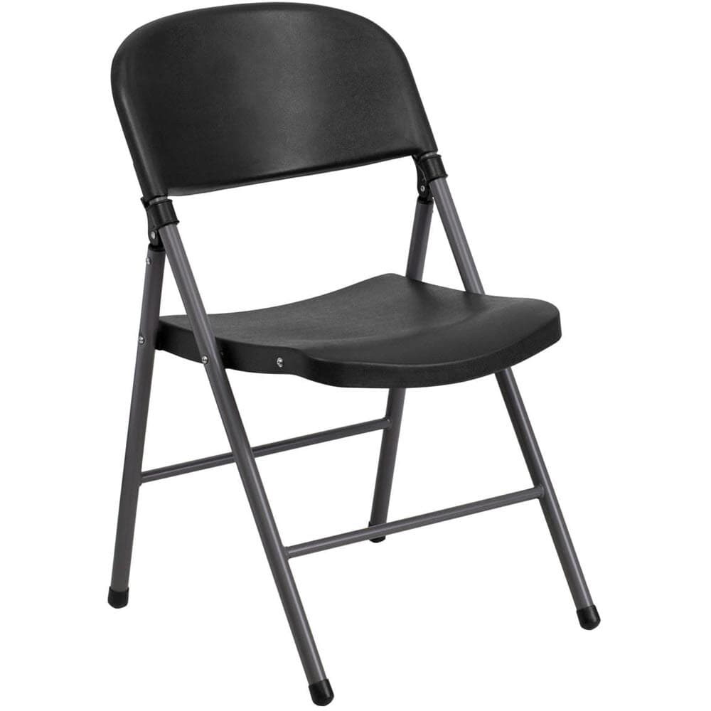 Metal Folding Chair with Plastic Seat and Back