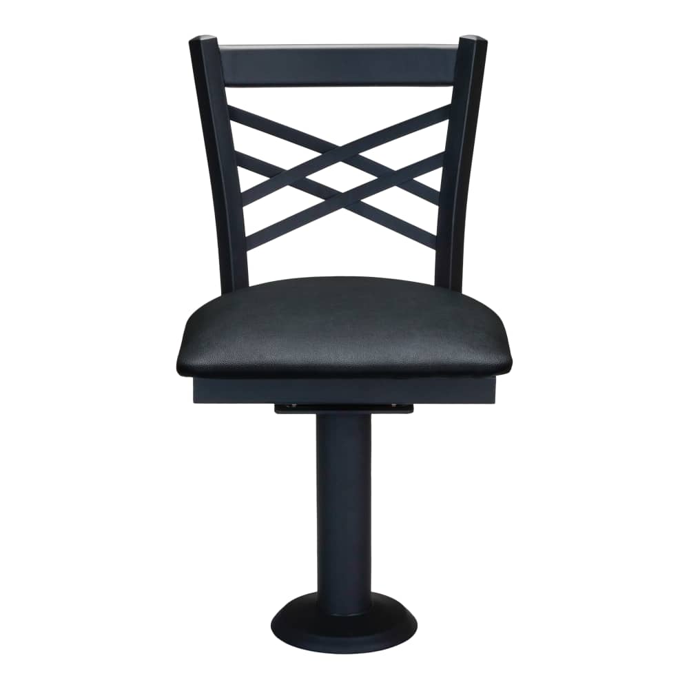 X back Bolt Down swivel metal | Dining chair