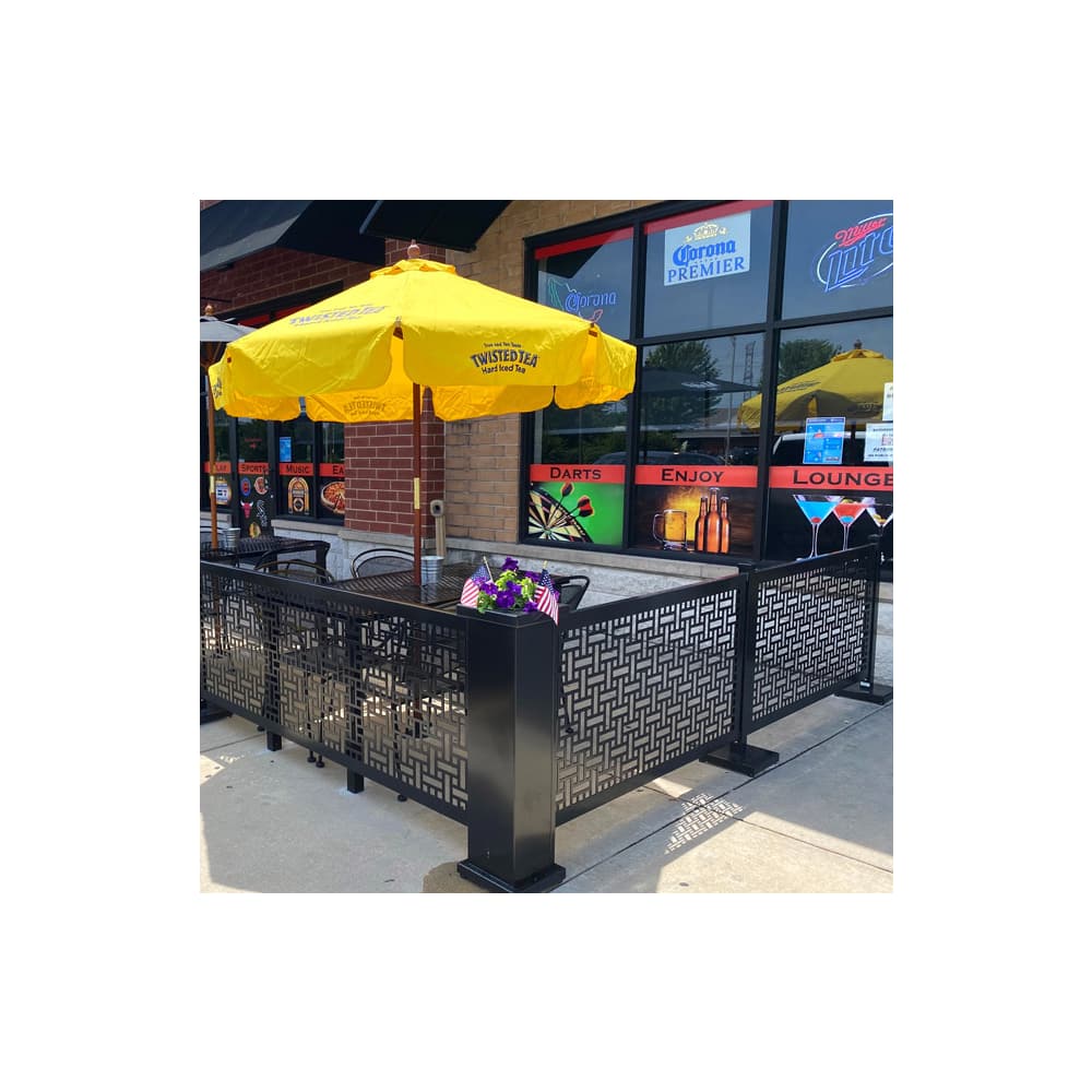 Corner with planter | Partition stand