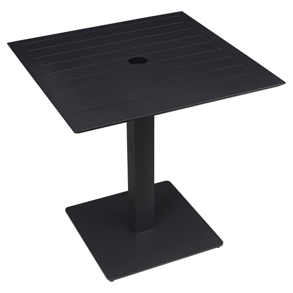 Ella table set in black with umbrella base | Table set