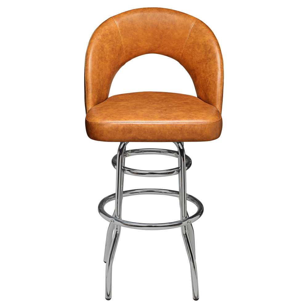 Yali Bucket swivel with chrome frame | Bar stool