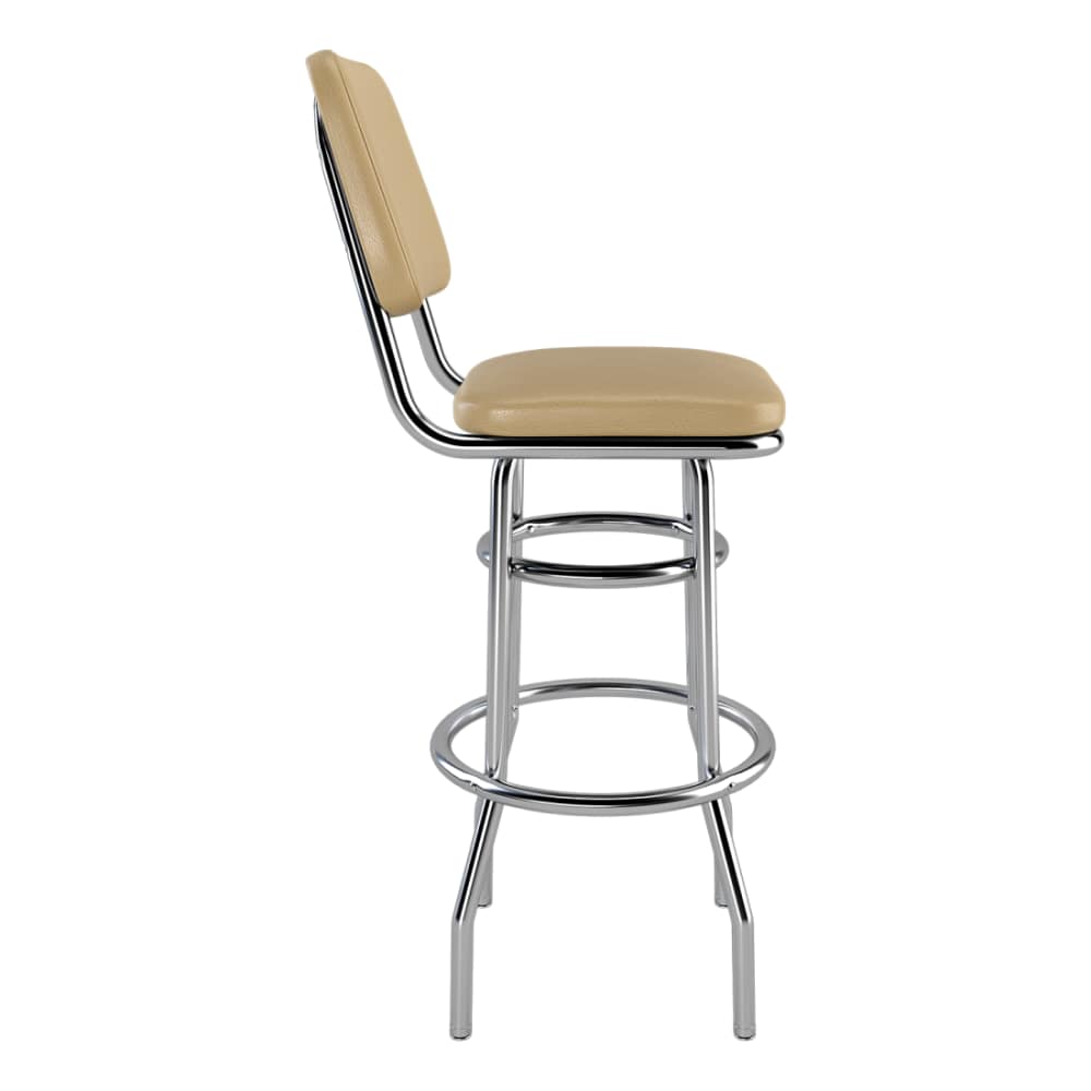 Laterca Diner with double ring chrome frame | Bar stool