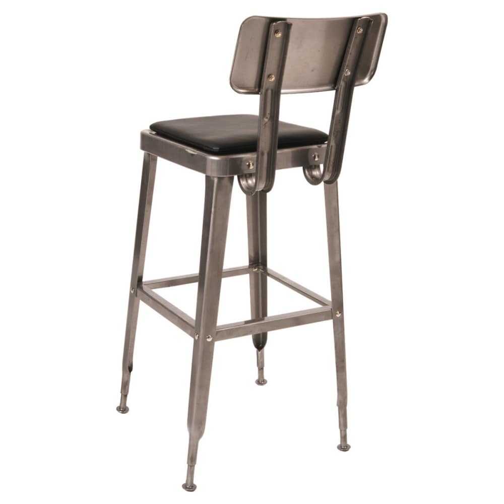 Laurie Bistro-Style metal in clear finish | Bar stool