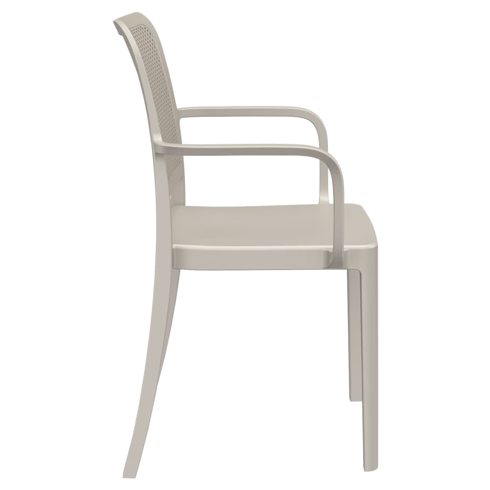 Rowan perforated outdoor resin | Armchair