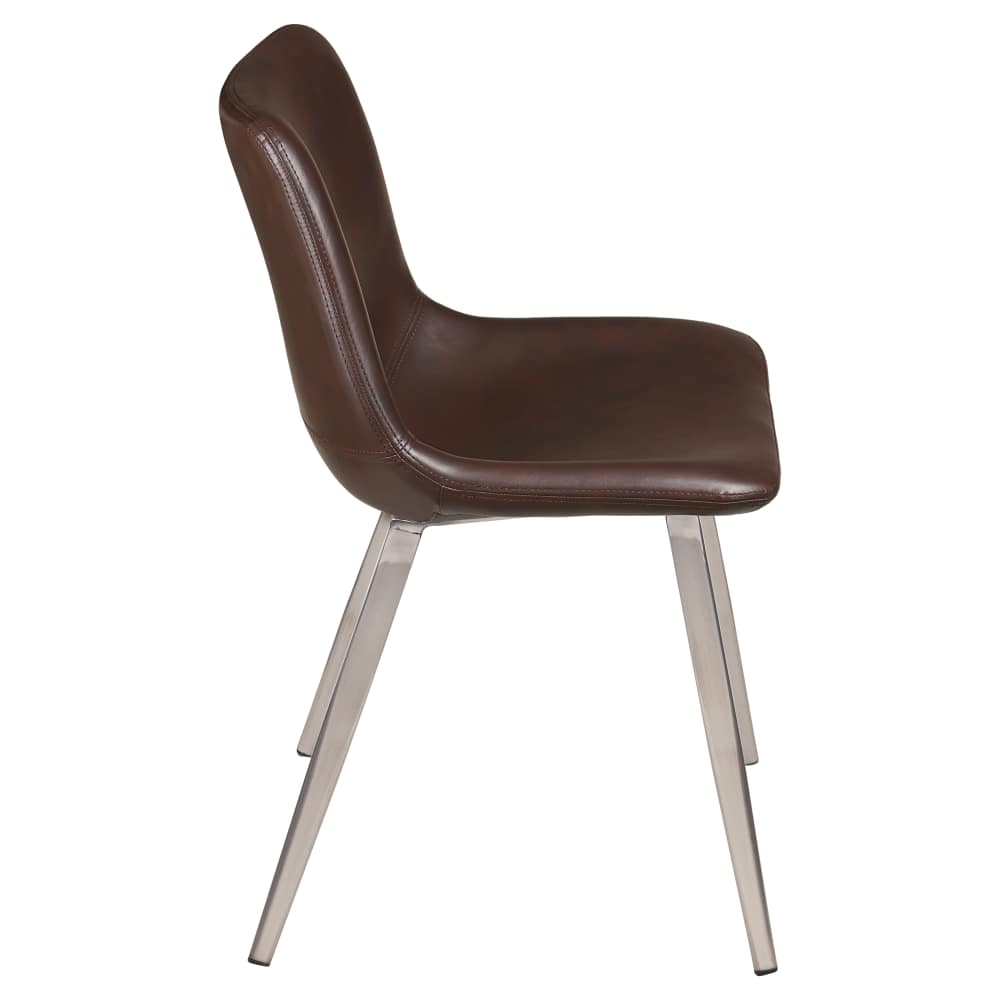 Luna metal with clear Coat finish | Dining chair