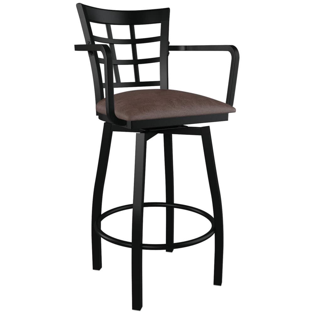 Window-back swivel with arms | Bar stool