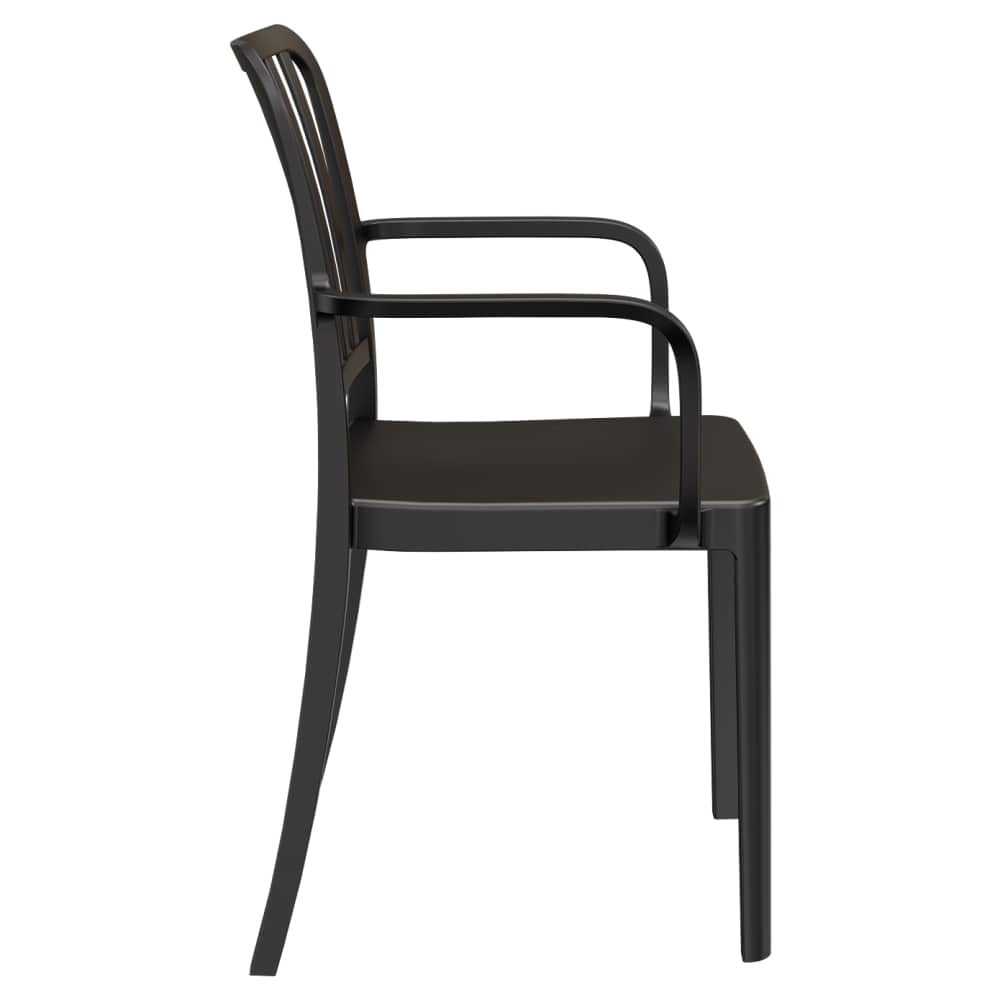 Miles slat-back outdoor resin | Armchair