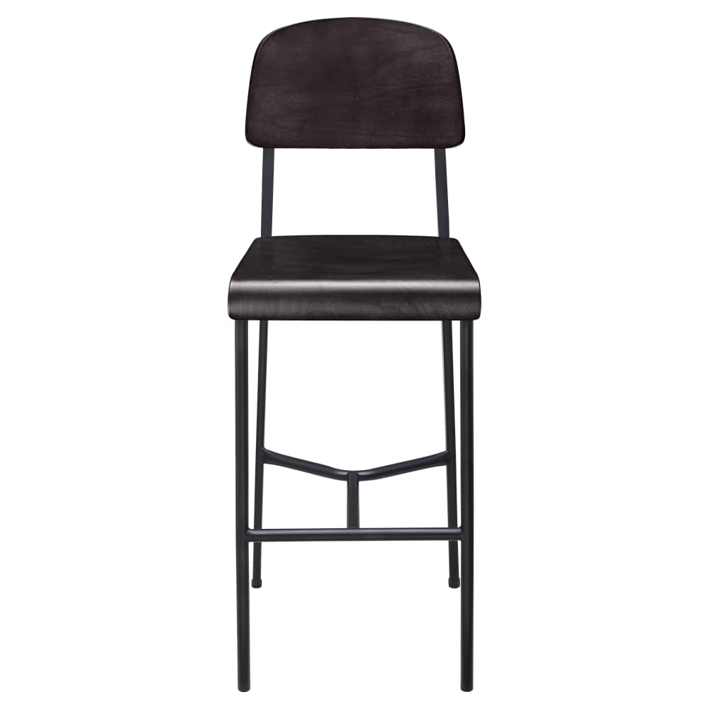 Nico with wood back | Bar stool