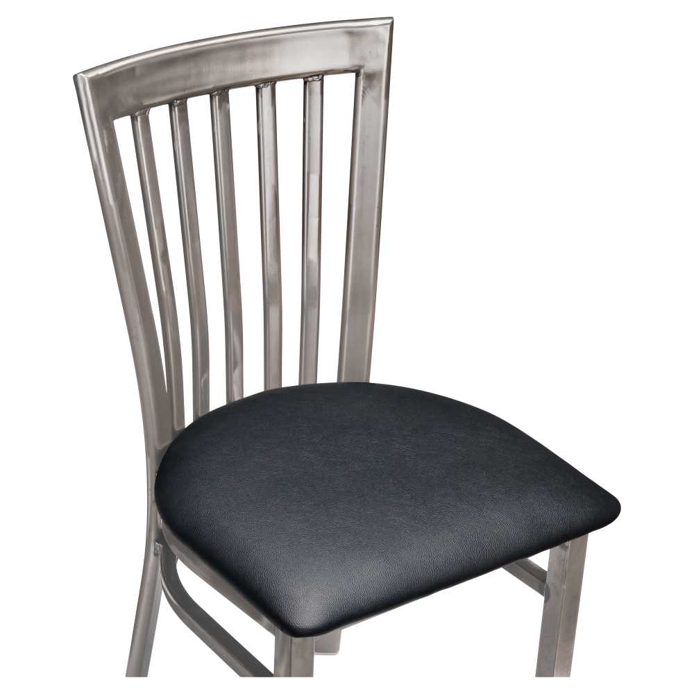 Clear Coat Elongated back metal | Dining chair