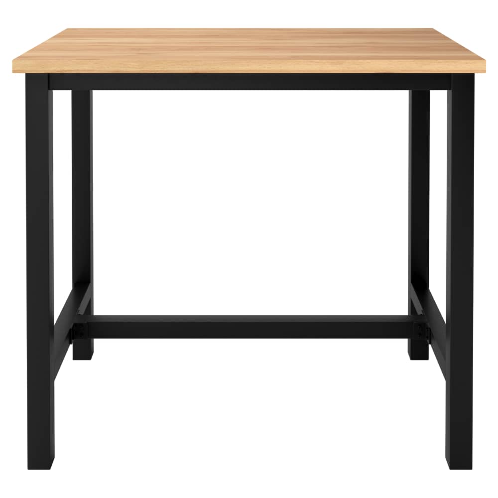 Ottis bar-height table set in black finish | Table set