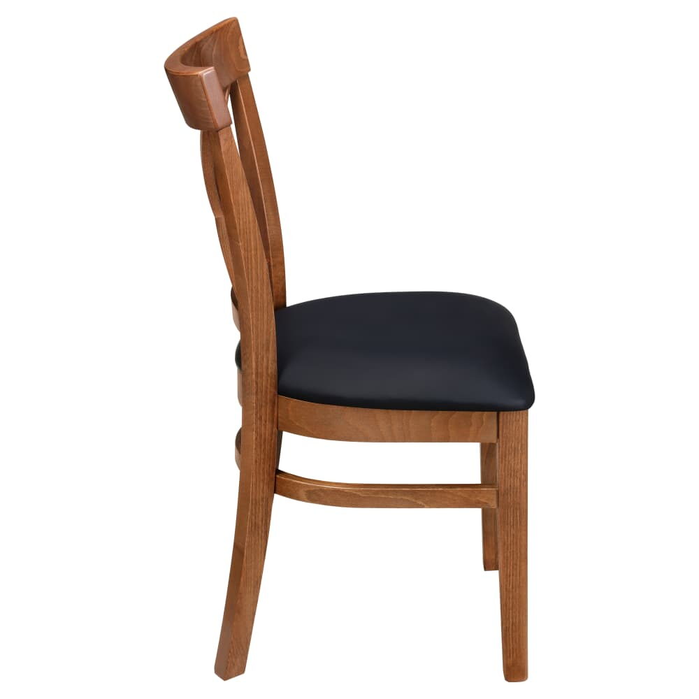 Cross-Back Wood Chair